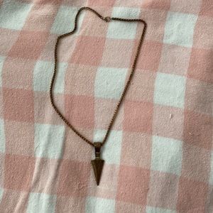 Bronze arrow necklace